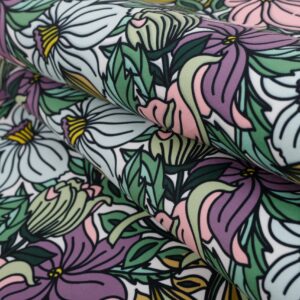Kwiaty 1- welur tapicerski