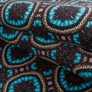 Mandale niebieskie- welur tapicerski