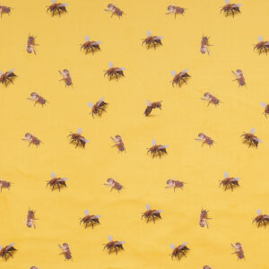 Pszczoły- welur tapicerski