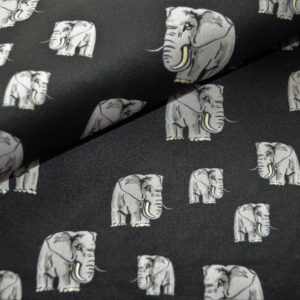 Słonie– welur tapicerski