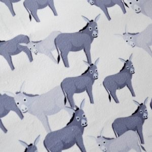 Osły/ Osiołki-  welur tapicerski