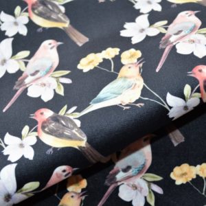 Ptaki/ Wróbelki– welur tapicerski