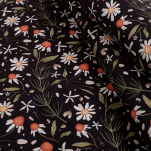 Kwiaty polne– welur tapicerski