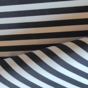 Biało-czarne paski- welur tapicerski