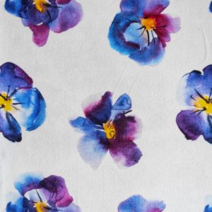 Kwiaty/ kwiateczki- welur tapicerski