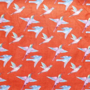Ptaszki- welur tapicerski