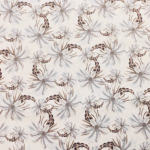 Delikatne kwiaty- welur tapicerski