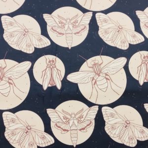 Waszki i motyle- welur tapicerski