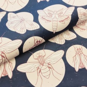 Waszki i motyle- welur tapicerski