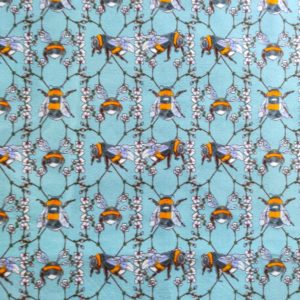 Pszczoły- welur tapicerski