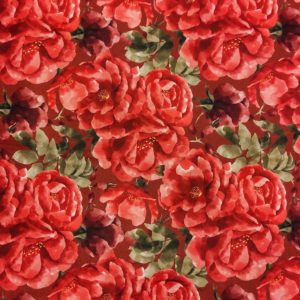 Róże- welur tapicerski