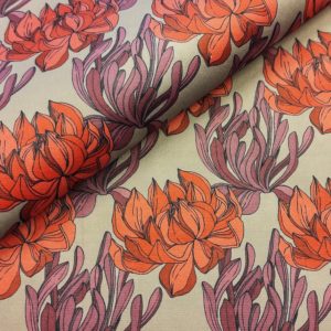 Kwiatki- welur tapicerski