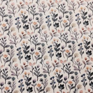 Kwiatuszki- welur tapicerski