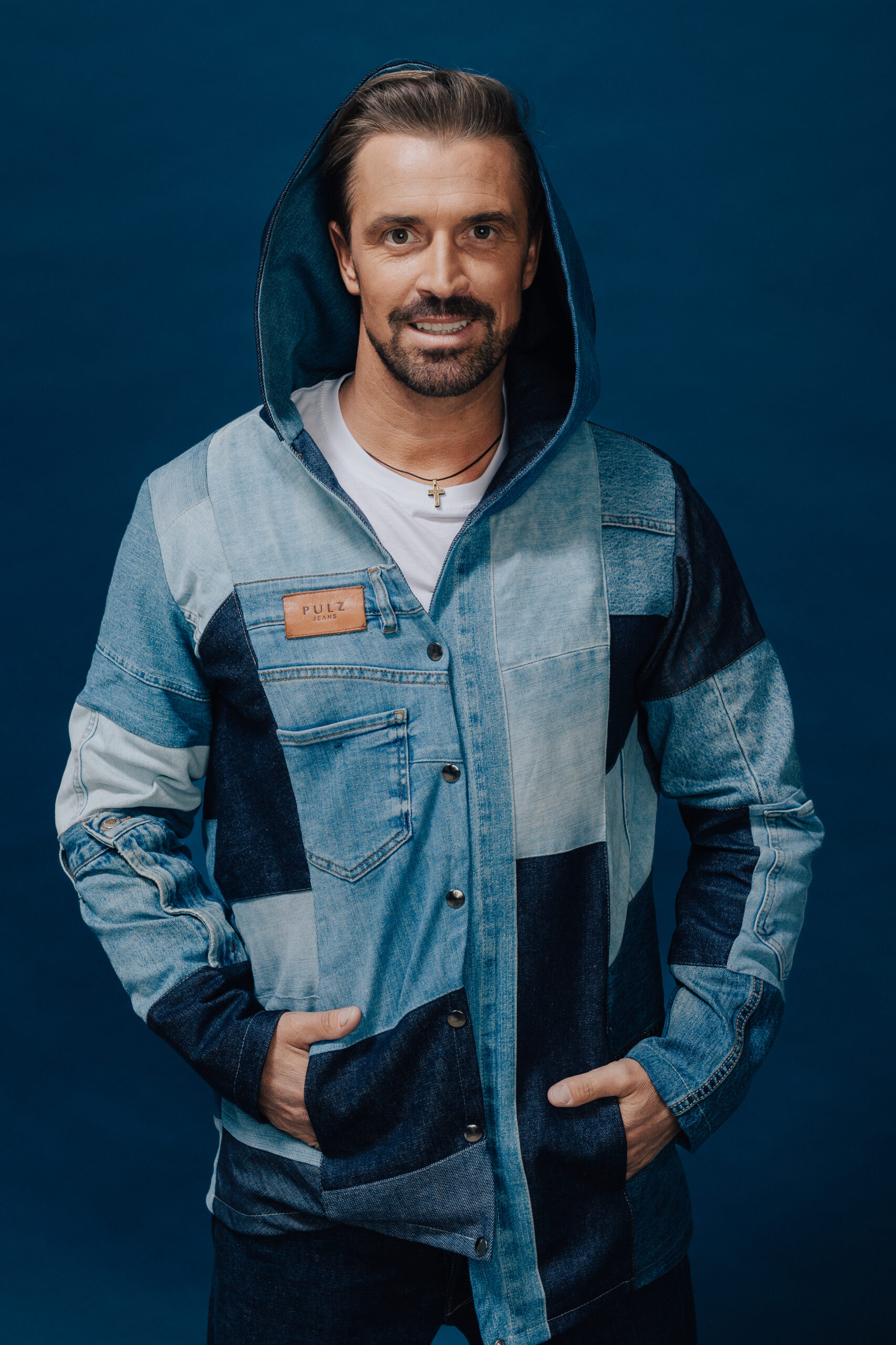Kardigan patchworkowy Jeans