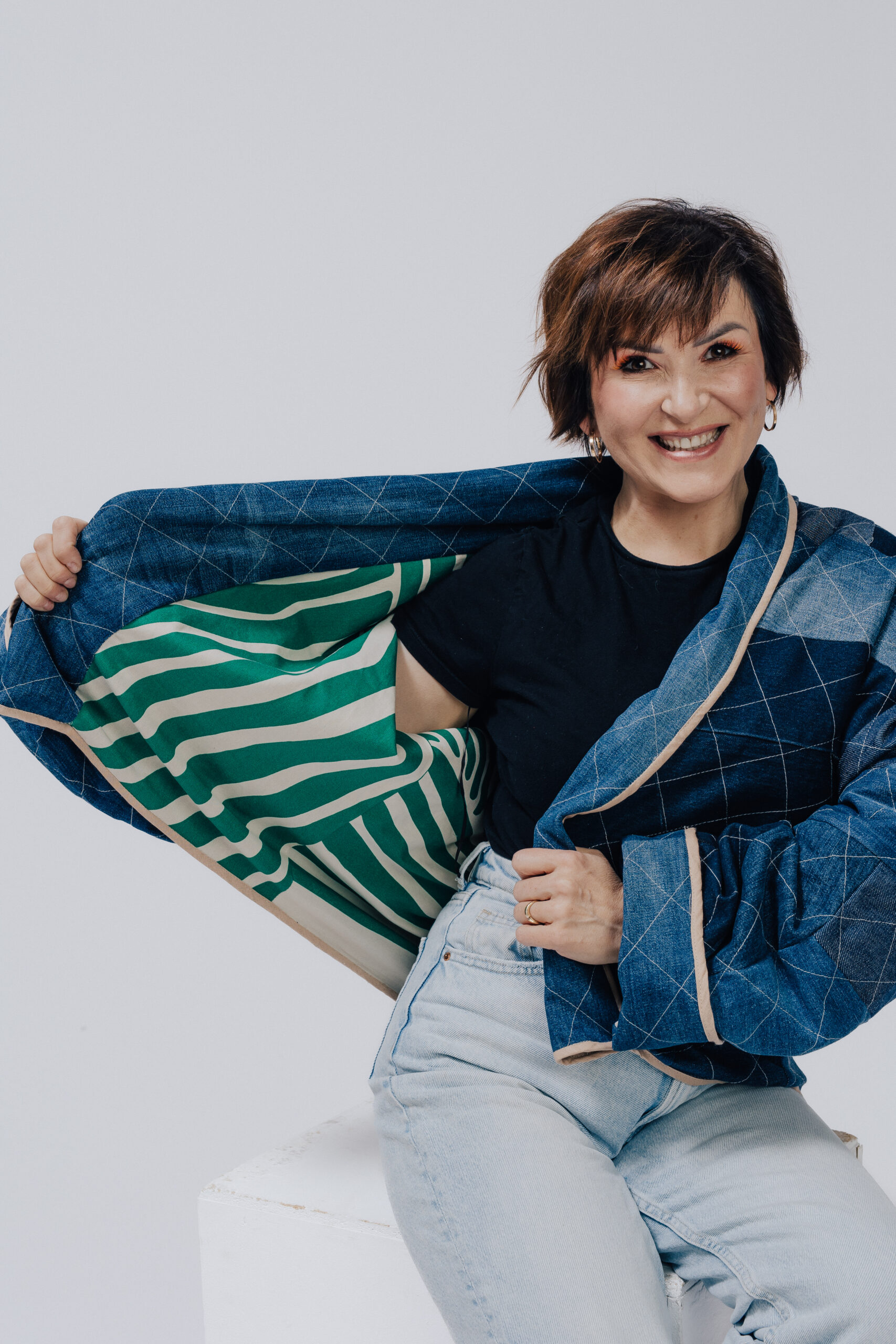 Kurtka dwustronna Jeans
