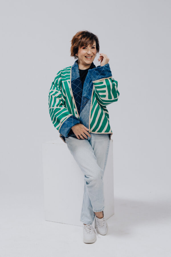 Kurtka dwustronna Jeans - obrazek 6