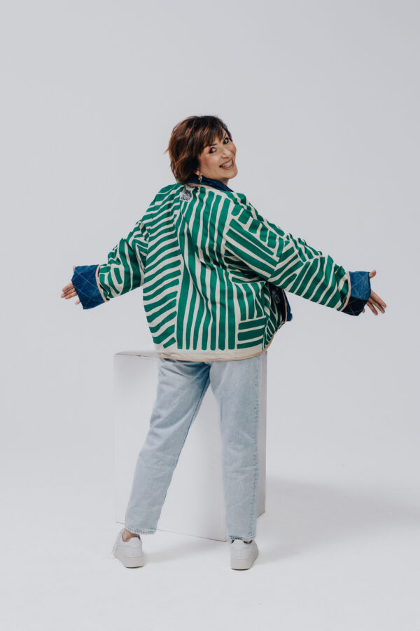 Kurtka dwustronna Jeans - obrazek 4