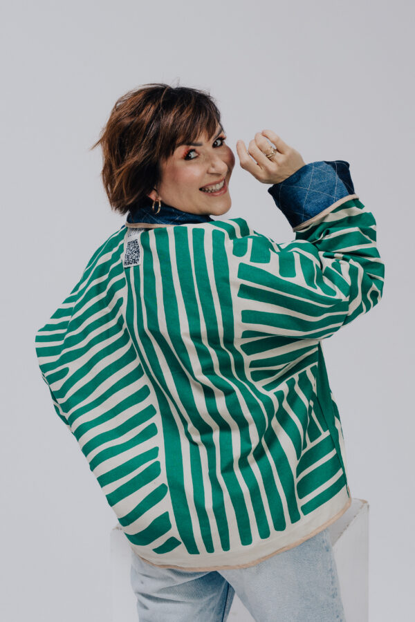 Kurtka dwustronna Jeans - obrazek 3