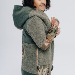 Kardigan zielony misiek