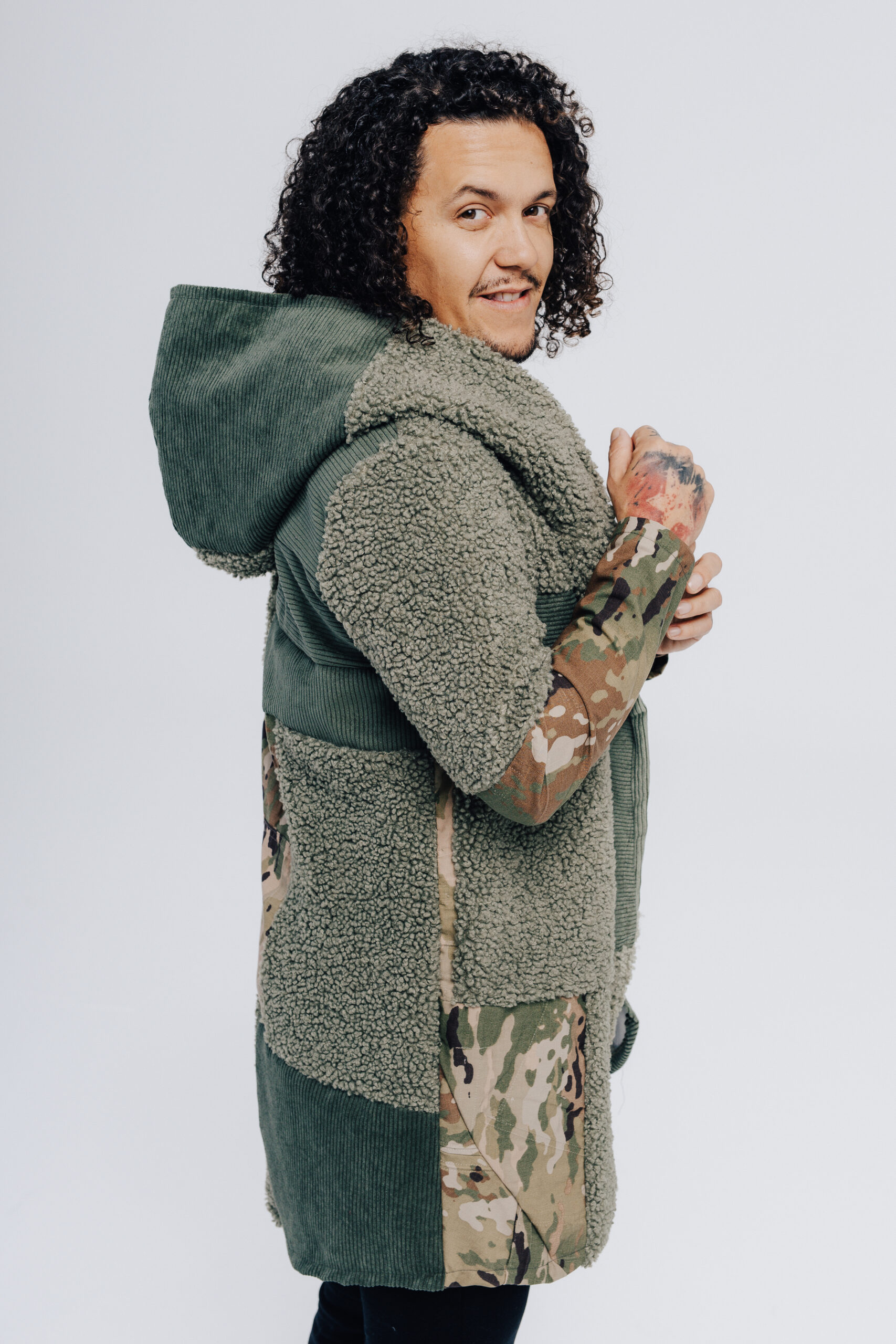 Kardigan zielony misiek