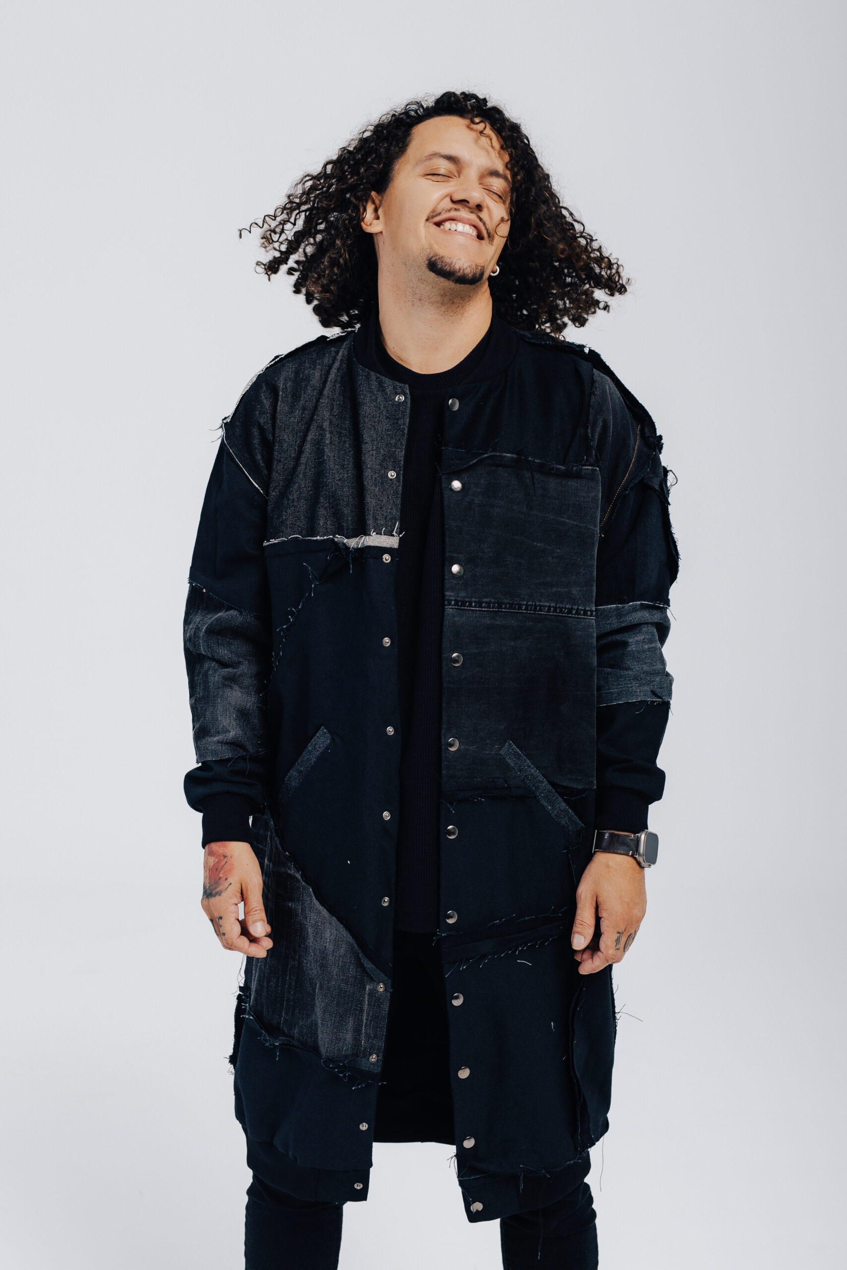 Bomberka jeans długa