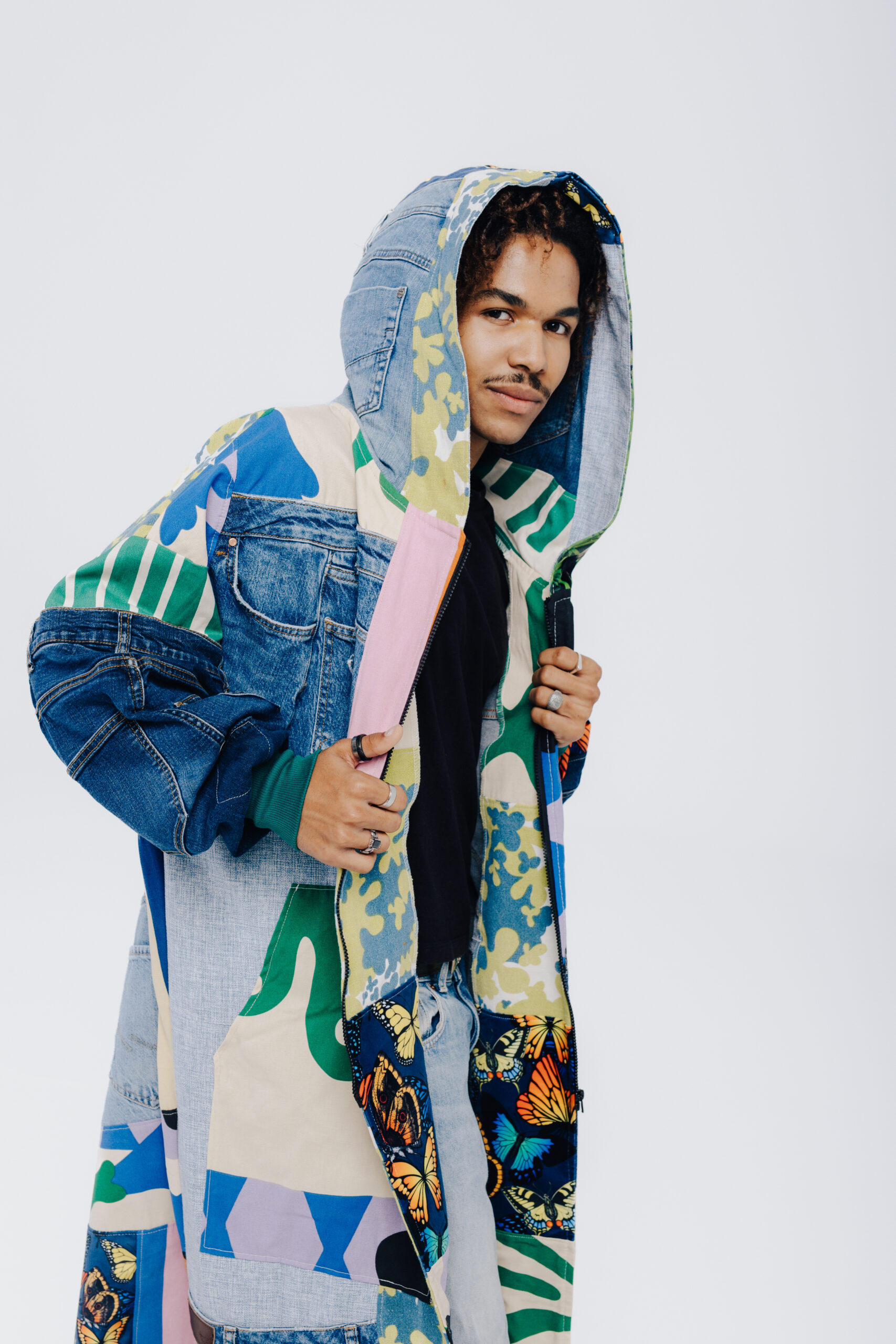 Płaszcz kolorki oversize