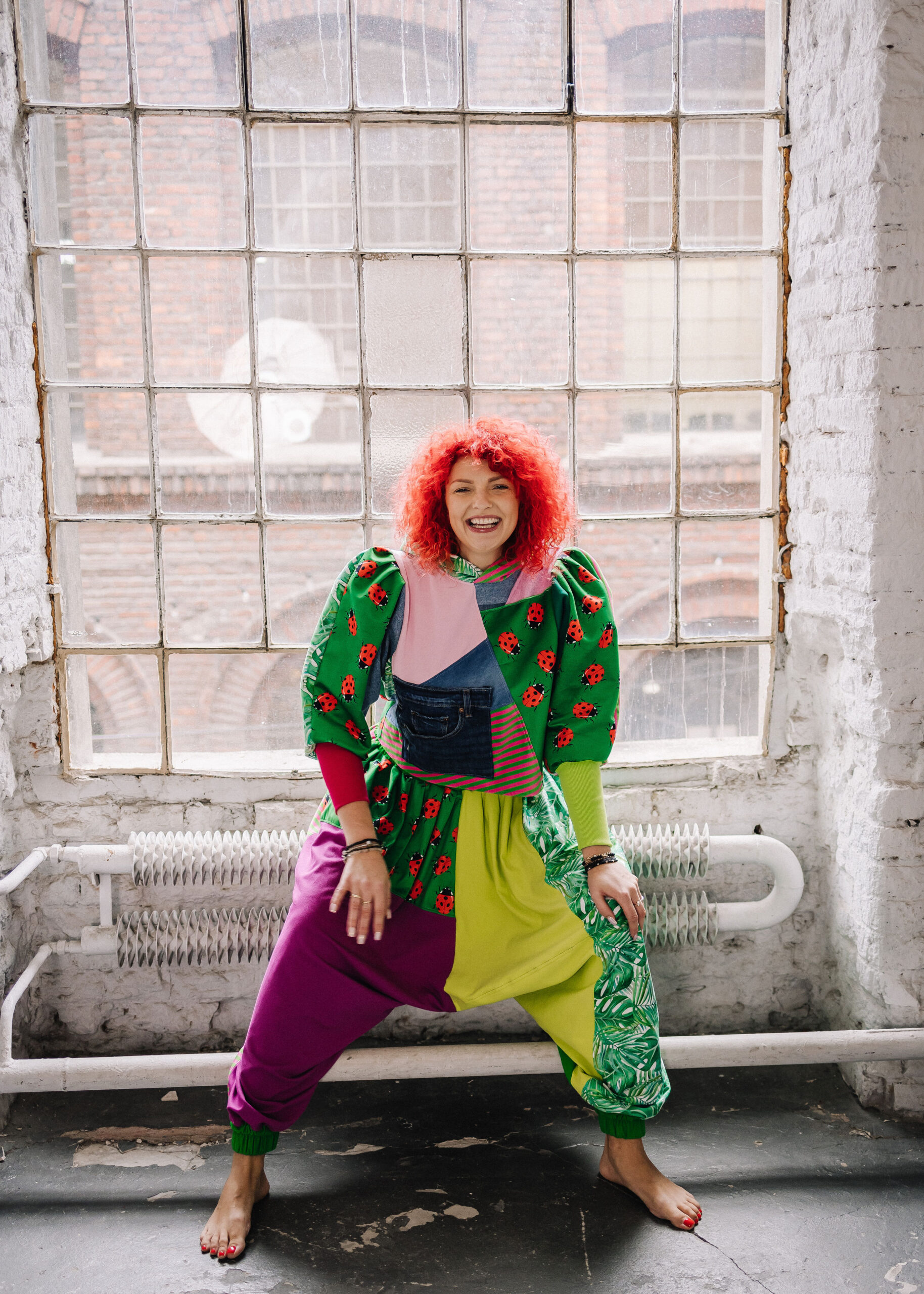 Spodnie pumpy biedronki