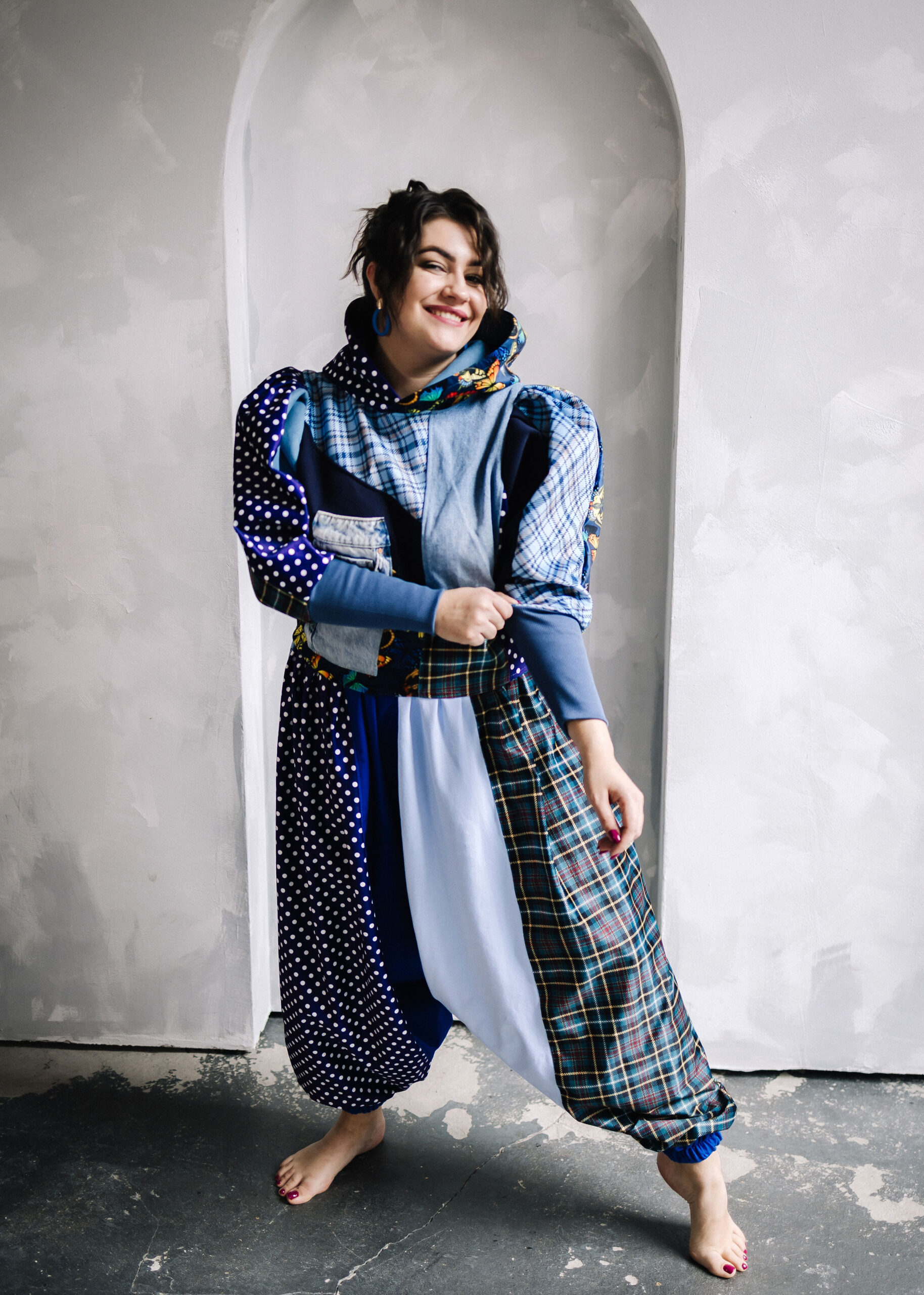 Spodnie pumpy motyle