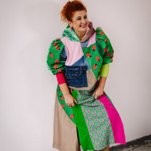 Spódnica niebieska biedronki