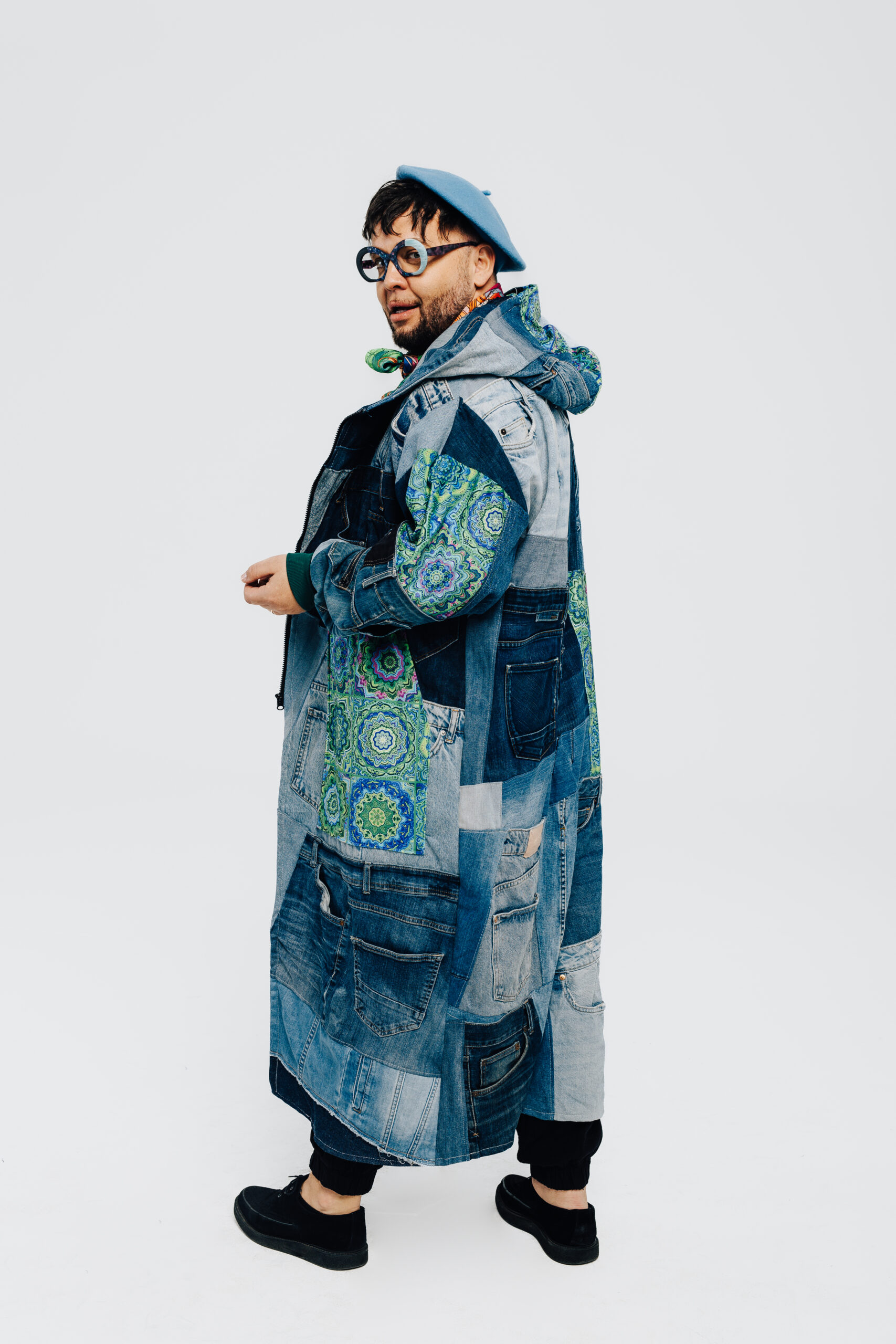 Płaszcz mandale oversize