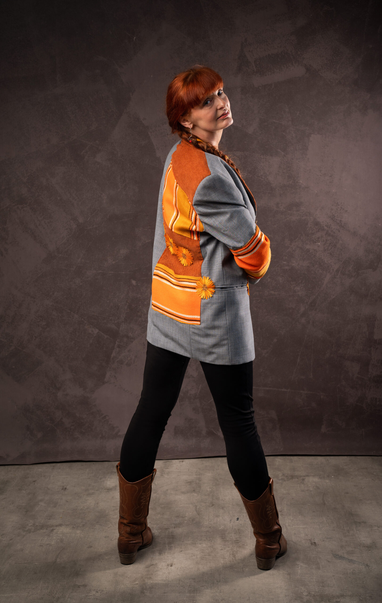 Marynarka pełna kwiatów